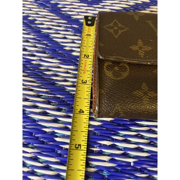 Louis Vuitton Wallet Brown Monogram Portefeiulle Elise Trifold Wallet -Nice One! - Picture 9 of 10